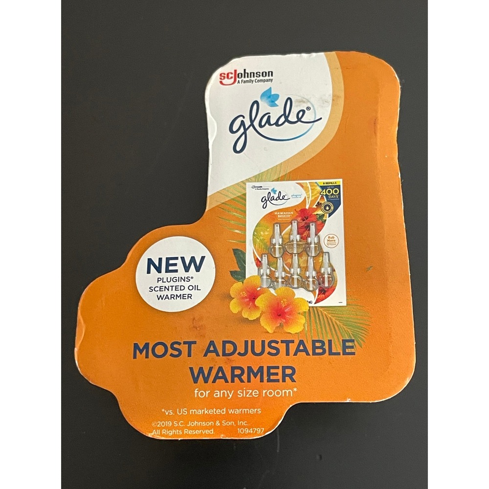 00491 - Glade Plugins Scented Oil‎ Warmer NEW Adjustable Most Adjustable Warmer
